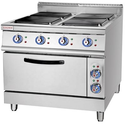 380V-415V Spanning Elektrische commerciële kookruimte met vierkant hete plaat en oven