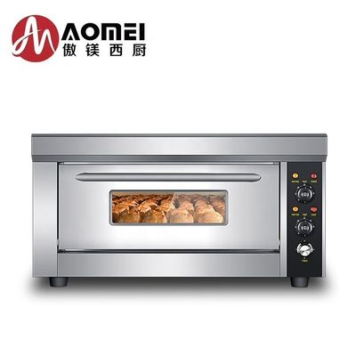 Commerciële elektrische bakkerijoven met 1 laag en 1 bak 850x620x450mm Efficiëntie