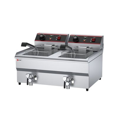 Roestvrij staal elektrische aardappel chips frituremachine met temperatuurregeling en deksel 13L