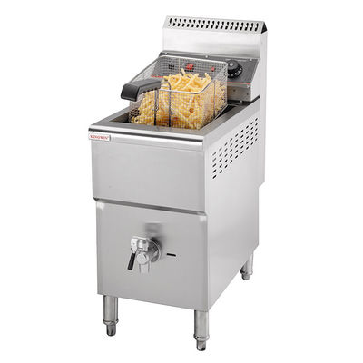 Roestvrijstalen KFC gasdrukfryer met 17 liter capaciteit en Twist Potato functie