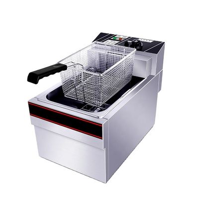 12 kg capaciteit Commerciële elektrische frietmachines met één tank