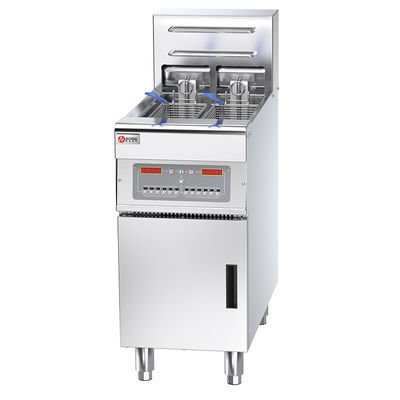 Intelligente computergestuurde zilveren deepfryer met automatische temperatuur en opheffing