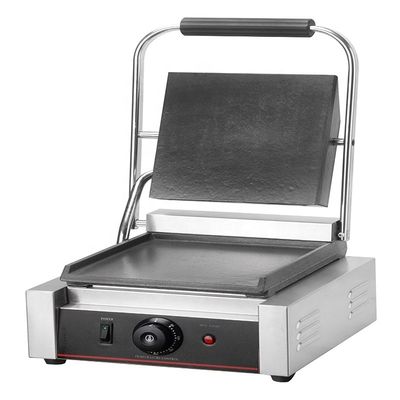 220V 1.8KW roestvrij staal elektrisch contact grill Panini Press Griddle Sandwich Maker