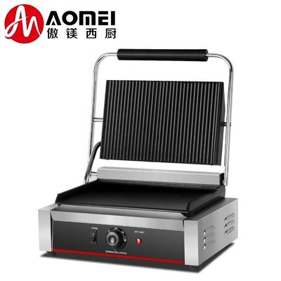 Elektrische platte grillonderdelen in zwarte kleur voor 340*220 mm