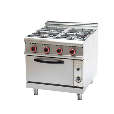 Gastype NG of LPG 4-brander oven roestvrij staal gaskoker voor keuken restaurant