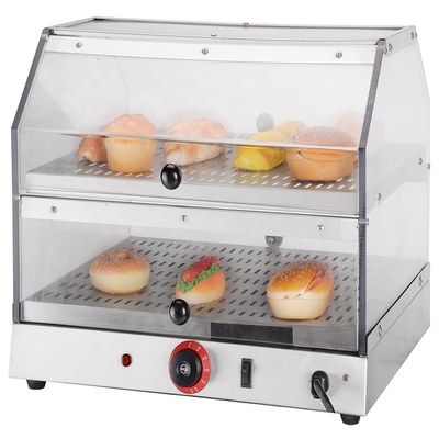 Commerciële elektrische display vitrine voor voedsel display warmer 0.85kw Power 18kg Gewicht