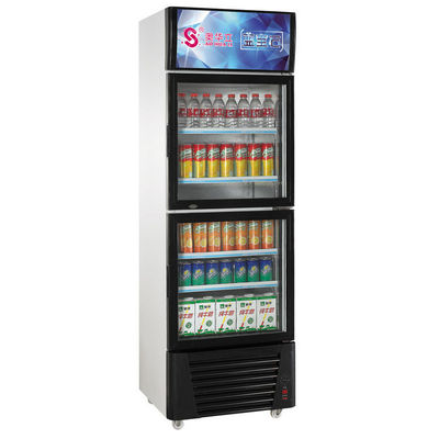 Drinks Showcase Cooler Chiller Verticale koelkast voor supermarkt glazen deur display