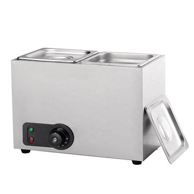 6.5 kg capaciteit Multifunctionele chocolade-temperingsmachine van roestvrij staal met 2 tanks