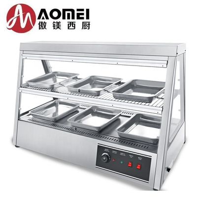 Modern Desgin Twee laag Warme lucht Circulatie Voedsel Display Warmer voor gebakken kip