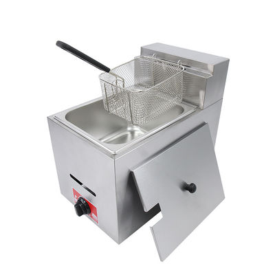 Temperatuur mini-elektrische gas deep fryer van roestvrij staal voor commercieel restaurant