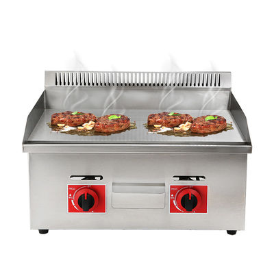 730*550*340mm Niet-klevend commercieel BBQ gasgrill voor restaurant keuken countertop