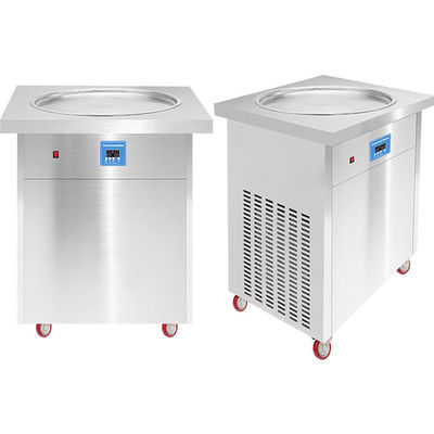 60 KG Single Pan Fried Ice Cream Roll Machine goedgekeurd voor klantvereisten