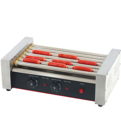 5 Roller Grill Hot Dog Machine voor restaurantkeukenapparatuur van roestvrij staal