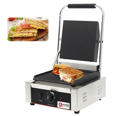 Verbeter je kookervaring met deze elektrische contactgrill van roestvrij staal