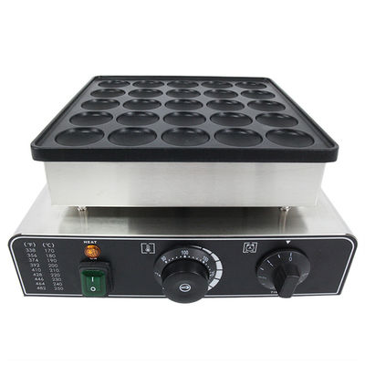 850w Waffelmachine van roestvrij staal Mini Pancake Machine 25 Ronde snackmachine