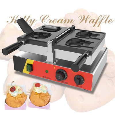 Temperatuurbereik van 50-300C Kattenvormige Hello Kitty Taiyaki Waffelmachine voor thuis