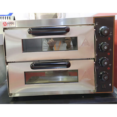 Elektrische pizzaoven en pizza-machine met twee lagen convectieoven App-gecontroleerd NO
