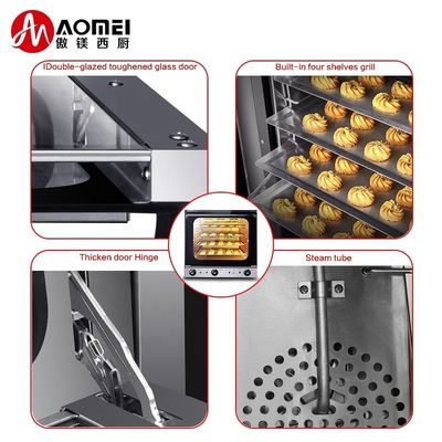 Elektrische stoomconvectieoven voor bakken 600x570x570mm Professionele en duurzame