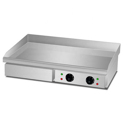 Dual Temperature Control Knobs Elektrische platte plaat grill voor restaurant keuken