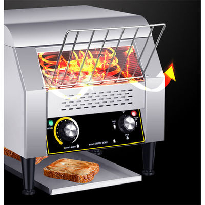 2200W Power Elektrische broodrooster voor restaurant ontbijt 2 plak N/W 14Kg