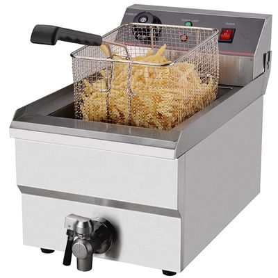Elektrische frituurmachine met constructie van roestvrij staal 310*570*390mm Verpakkingsgrootte
