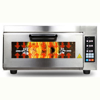 2500W roestvrijstalen pizzaoven met digitale timer en snackfunctie