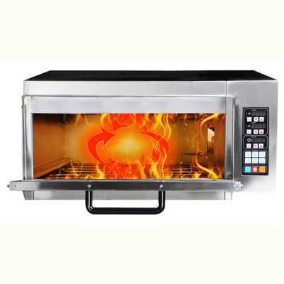 2500W roestvrijstalen pizzaoven met digitale timer en snackfunctie