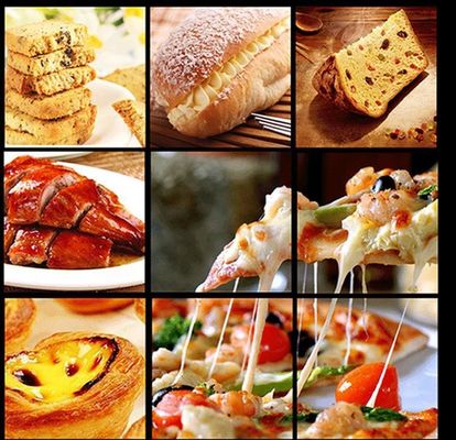 1330x840x1340mm Multifunktioneel 2 dekken 4 bakken Gasbrood Pizza Industriële bakoven