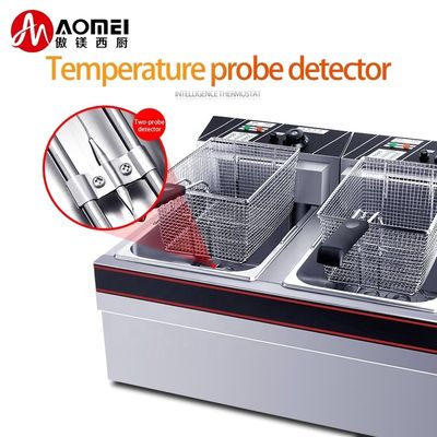 660x565x420mm Duurzaam roestvrij staal elektrische chips Deep Frying Machine met dikke mand