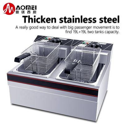 660x565x420mm Duurzaam roestvrij staal elektrische chips Deep Frying Machine met dikke mand