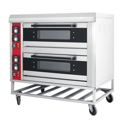 Makkelijke bediening Roestvrij staal Drie laag elektrische pizzaoven Bakkerijemachines Voordeel