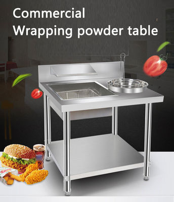 800/1000x700x800mm Commerciële keuken brood tafel voor snel en moeiteloos inpakken