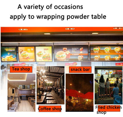 800/1000x700x800mm Commerciële keuken brood tafel voor snel en moeiteloos inpakken