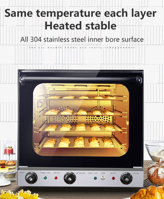 Elektrische stoomconvectieoven met precieze temperatuurregeling voor het bakken van broodkoekjes