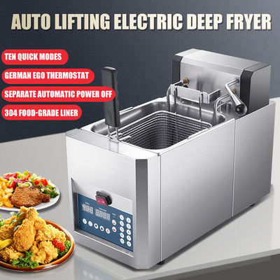 Multipurpose 8L Digitale Elektrische Deep Fryer met roestvrijstalen lichaam en snelle verwarming