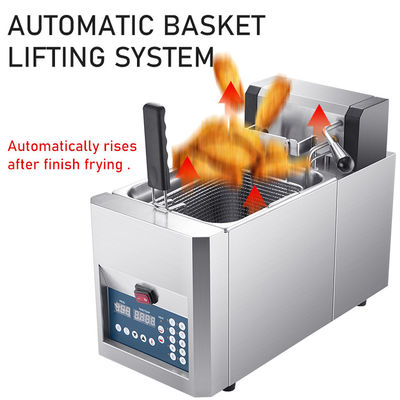 Multipurpose 8L Digitale Elektrische Deep Fryer met roestvrijstalen lichaam en snelle verwarming