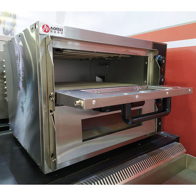 Commerciële elektrische pizzaoven voor mobiele keukenapparatuur in vleesverwerkende fabrieken