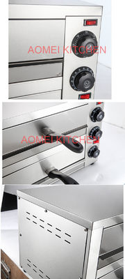 Elektrische pizzaoven voor pizza brood bakkerij 12 inch roestvrij staal countertop cooker