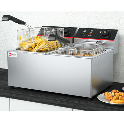 Elektrische olieafvoer Deep Fryer 8L Commercieel voor multifunctionele keukenapparatuur