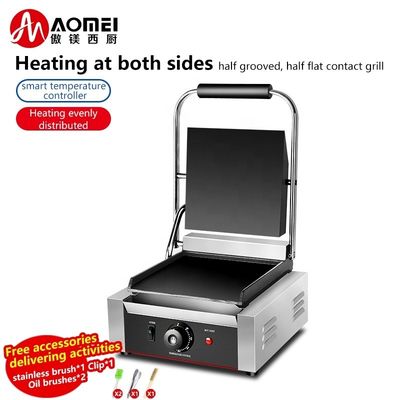 Elektrische commerciële broodbrood Panini grill met uitwisselbare broodplaten