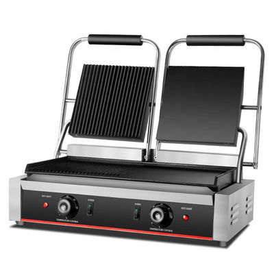 Elektrische contactgrill Niet-klevend oppervlak en 1/2 groeven voor klantvereisten