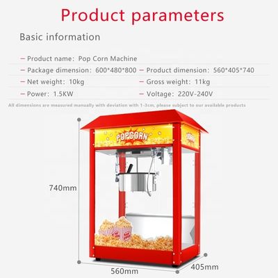 Niet-stick pot commerciële elektrische popcorn maken machine met app-gecontroleerde functie