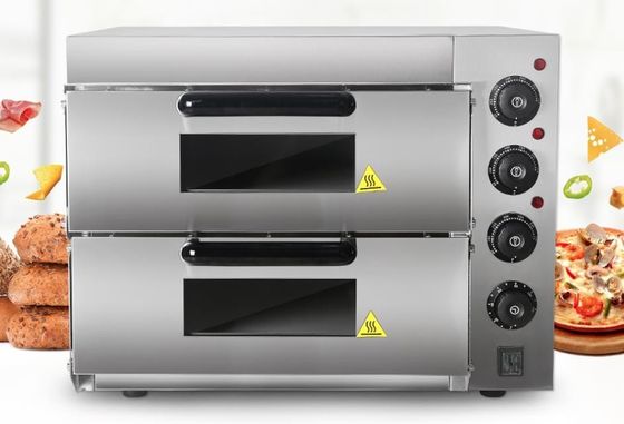 Elektrische commerciële pizzaoven met pizza steen Temperatuur 50-350°C Capaciteit 30 KG