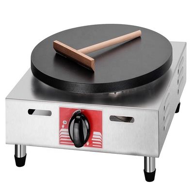 Commerciële gascrepe-machine met één kop 12 kg capaciteit voor drukke keukens