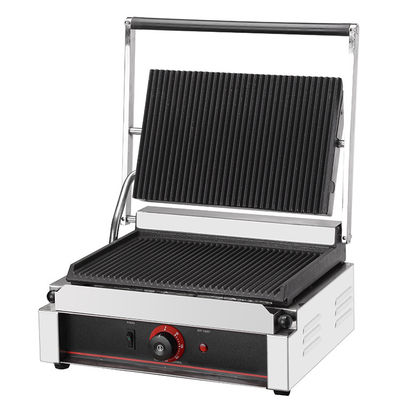 Hotel Electric Contact Grill Roestvrij staal Panini Press Griddle Sandwich Maker