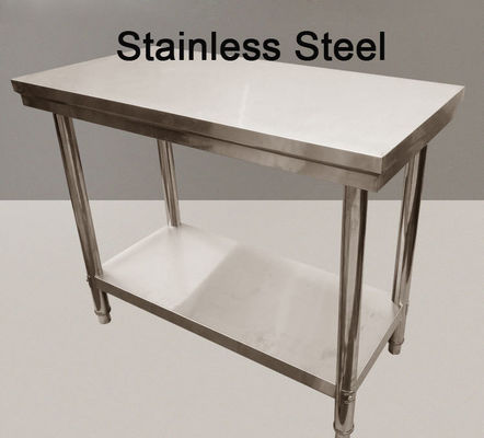 Silver Hotel Buffet Eetgoed Roestvrij staal Werktafel 1.2/1.5/1.8M voor Keuken