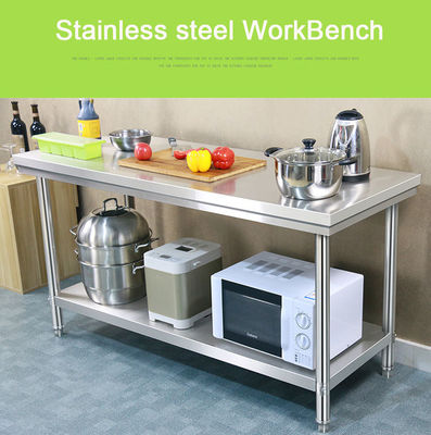 Restaurant Keuken Tafel Werkbank van roestvrij staal met 1.2/1.5/1.8/2.0M lengte