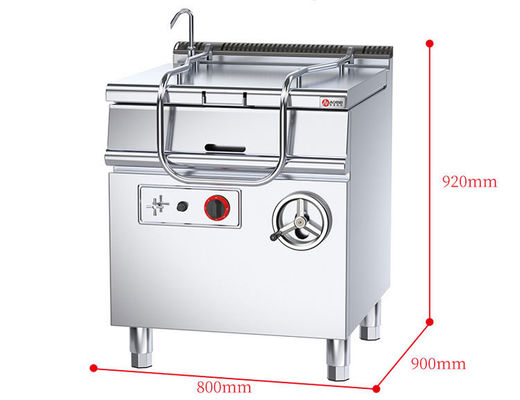 180 kg roestvrij staal commerciële elektrische kantelbare braising pan voor veelzijdig koken