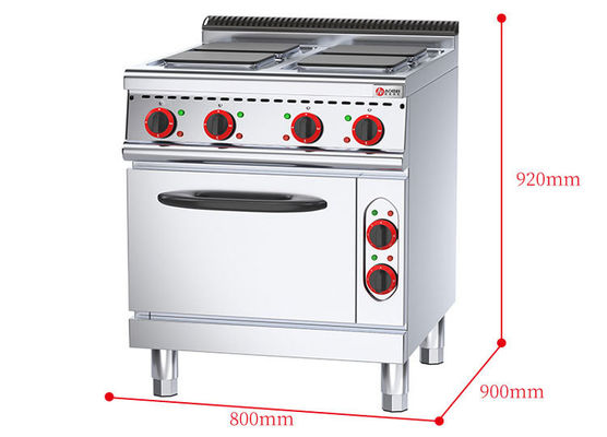 Multifunktioneel vierkant met elektrische oven voor milieuvriendelijke keuken