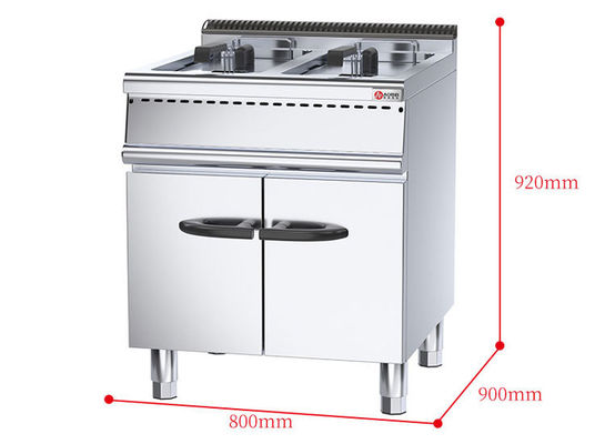 Restaurantkeukenapparatuur 800*900* 850 70 mm Commerciële gas deep fry met kast